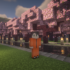 #132: 桜の苗を商人から買い、桜並木を作る【Minecraft Java版 サバイバル】