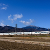 小田急線・大山の冠雪　（2022年2月11日）