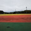 強い風の中ポイント練習。1000m×8本。