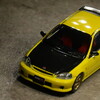 【モデルインプレッション】 Hobby JAPAN 1/64 Honda Civic Type R Customized Ver. (EK9/Sunlight Yellow)