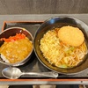 平川町のゆで太郎で、朝カレーセットに無料KPのコロッケ追加でコロッケ蕎麦を食べました。