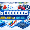 Windows11でCODプレイ中に頻発するエラー「0xC0000005」の原因と対処法を徹底解説