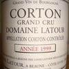 Corton Grand Cru Domaine Louis Latour 1999