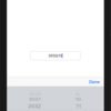 【Swift】年/月のPickerViewをInt型で作る