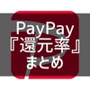 『PayPay』の還元率まとめ2021年最新版