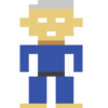 Atari2600風のドット絵で舞元啓介さんと剣持刀也さんを描いてみました。