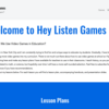 授業で使えるかも？：ビデオゲームを取り入れた授業案とスライドを提供する「Hey Listen Games」