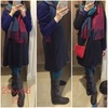 20w6d 本日のマタニティコーデ、UNIQLOポンチノースリーブワンピ。Lサイズいつまで入るか？