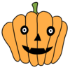 ハロウィンのかぼちゃ のかわいいイラスト
