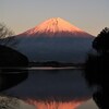 田貫湖の紅富士