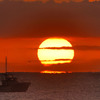 海からの日の出　　26/01/15