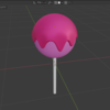 【Blender2.94.4】とろっとしたキャンディ作ってみたよぉ