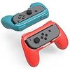 ジョイコンハンドル 任天堂 Joy-Conハンドル Nintendo Switch専用【2個セット】YOSH® スーパーマリオ オデッセイ マリオカート8 デラックス対応 素早く反応 寸法最適 レッド ブルー