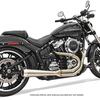 パーツ：Bassani Xhaust「Road Rage 3 Stainless for 2018 Softail Breakout & Fat Boy」