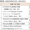 【週報・目標管理#013】2022年8月13日〜8月19日：フランス語読解ブログを毎日UPしました！