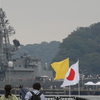 護衛艦「むらさめ」出国行事に出席