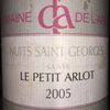 Nuits Saint Georges Cuvee Le Petit Arlot Domaine de Larlot 2005