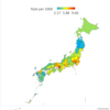 Crime Rate by Prefecture in Japan, 2019