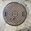 【マンホール蓋】福岡市・汚水②、福岡市・汚水蓋