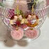 【メルカリShops】ハンドメイドピアス アクセサリー フワフワ ファー ピンク