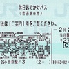 本日の使用切符：JR東日本 小田原駅発行 休日おでかけパス and more