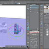 クリスタの3Dでオフィス素材合成中