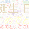　Twitterキーワード[#白石麻衣生誕祭]　08/20_01:07から60分のつぶやき雲