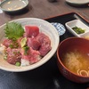 わんこと行ける素敵なお店三崎有魚亭で一番人気の三色丼を食す！！新鮮な鮪が最高に美味！！