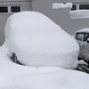 記録的大雪の中でスキーをした