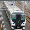 送り込み回送列車を俯瞰撮影