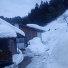 春の陽気の中での除雪