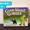 【英語の絵本紹介】初めての英語絵本におすすめ！『Good Night, Gorilla』（おやすみゴリラくん）