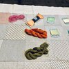 刺し子わらべすくサンプラー、ようやくとりかかりました！