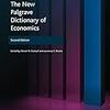 The New Palgrave Dictionary of Economics