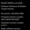 Windows Phone応援レポート２０３・Lumia 820をWindows 10 Mobile 10512にアップデート