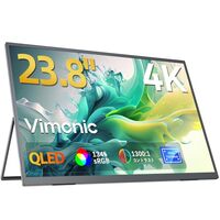 【23.8インチなのに持ち運べる】Vimonic 4K QLED モバイルモニター レビュー｜大画面・高画質で仕事もゲームも快適！