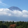 今朝の雲上富士