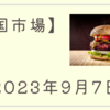 2023/09/07【米国市場】金利は低下もナスダック４日続落　中国でのiPhone利用規制の拡大懸念がハイテクの悪材料に