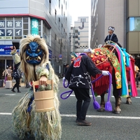 なまはげ×チャグ馬〜もりおか駅前開運ホコテン