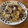 いわし缶となすの和風パスタ