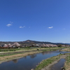 桜と賀茂川と青空と