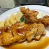 若鶏のソテー 生姜風味&白身魚のフライ