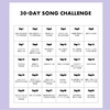 30-DAY SONG CHALLENGE　Day1～15