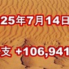 2025年7月14日週の収支は  +106,941円