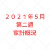 【家計管理　結果　検証】２０２１年５月　第二週　家計概況