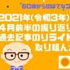 2021年(令和3年)4月前半の振り返り　過去記事のリライト(書き直し)に取り組んだ