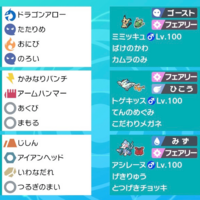 ポケモン剣盾シングルs6最終順位100位以内構築記事まとめ Memo