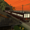 【VRChat】夕日の中で電車を見て、虫の声を聞いてチル出来る -ヒグラシと特急-
