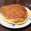 今日も朝食はホットケーキです