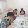 結婚式のご両親様贈呈用アレンジ制作風景＆お客様の声　（鹿児島県　霧島市プリザーブドフラワー・霧島市プリザーブドフラワーウェディングブーケのハートローズ）